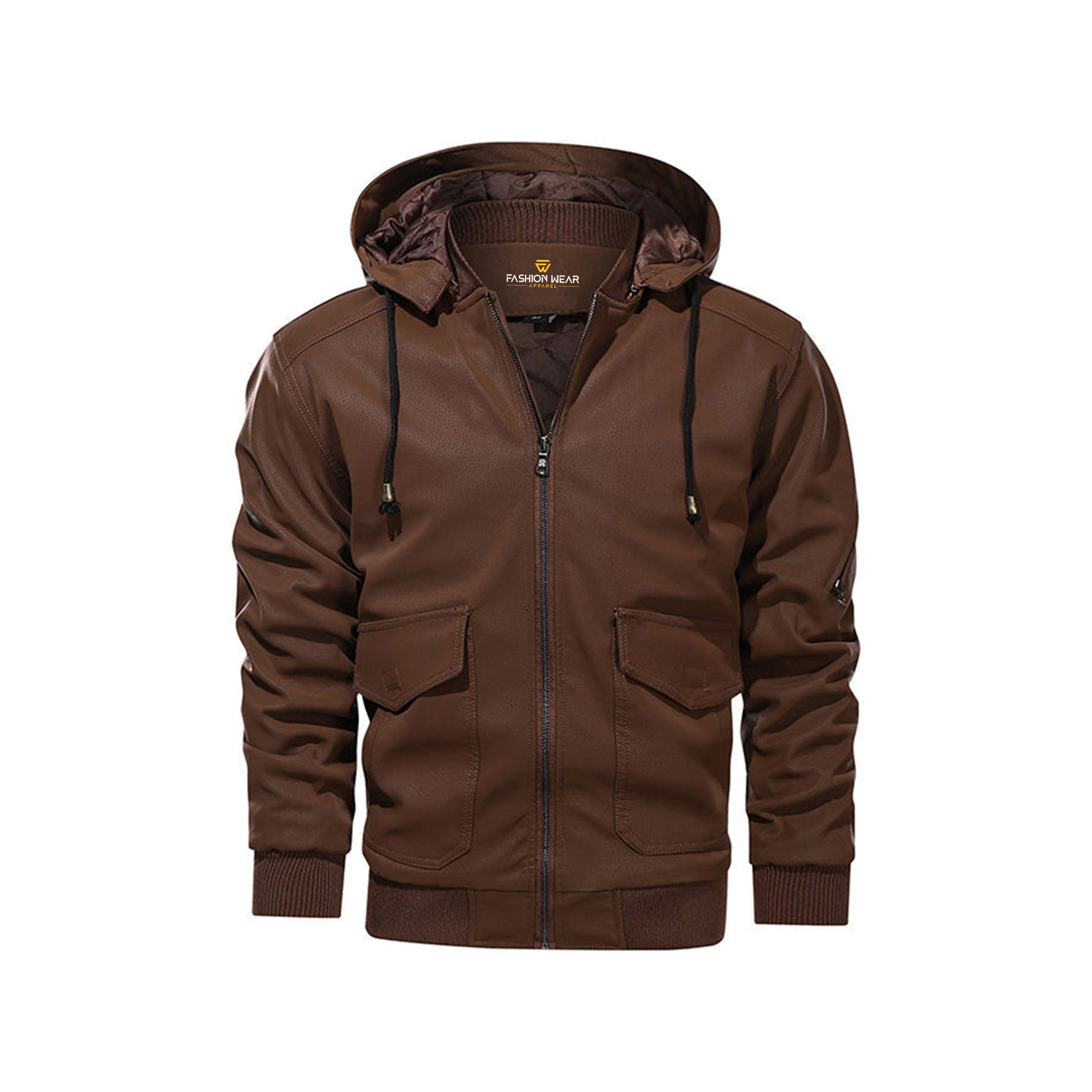 Marziano Leather Jacket Fashion Wear Apparel