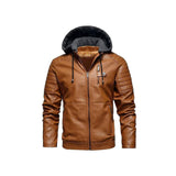 Avenger Hooded Leather Jacket Fashion Wear Apparel