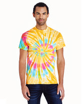 Dyenomite 200MS Rainbow Spiral T-Shirt Fashion Wear Apparel
