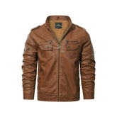 Fleece Biker Jacket - Premium PU Leather, Waterproof & Durable | Limited Edition