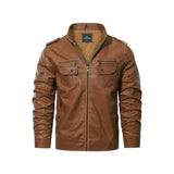 Fleece Biker Jacket - Premium PU Leather, Waterproof & Durable | Limited Edition