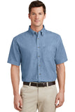 Port & Company SP11 Port & Company ® Short Sleeve Value Denim Shirt. SP11 Fashion Wear Apparel