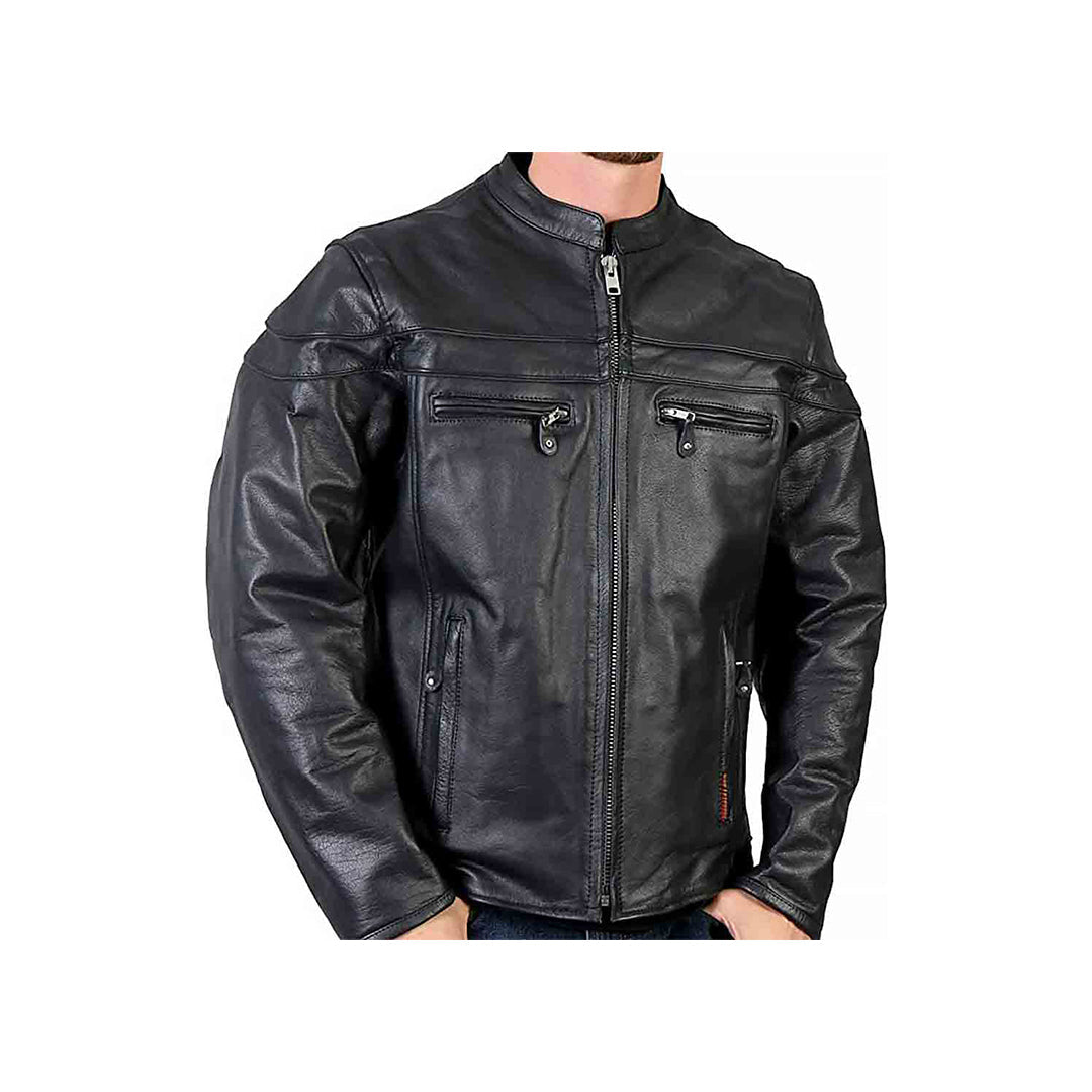 Cuffs Zipper Moto Jacket Fashion Wear Apparel