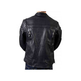 Cuffs Zipper Moto Jacket Fashion Wear Apparel