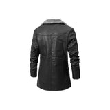 Men's Fur Collar Leather Coat Fashion Wear Apparel