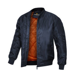 Midnight Blue Valor Bomber Jacket Fashion Wear Apparel