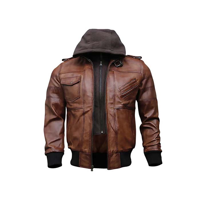 Brown Guerrilla Bomber Jacket Fashion Wear Apparel