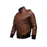 Brown Guerrilla Bomber Jacket Fashion Wear Apparel