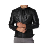 Snap Collar Moto Jacket Fashion Wear Apparel