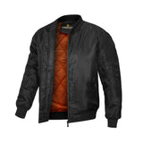 Black Valor Bomber Jacket Fashion Wear Apparel