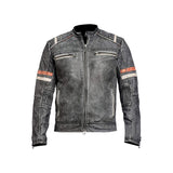 Asymmetrical Full Zip Leather Jacket Fashion Wear Apparel