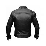 Belted Cuffs Moto Jacket Fashion Wear Apparel