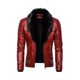 Removable Fur Collar Moto Jacket Fashion Wear Apparel