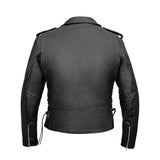 Belted Moto Jacket with Side Laces Fashion Wear Apparel