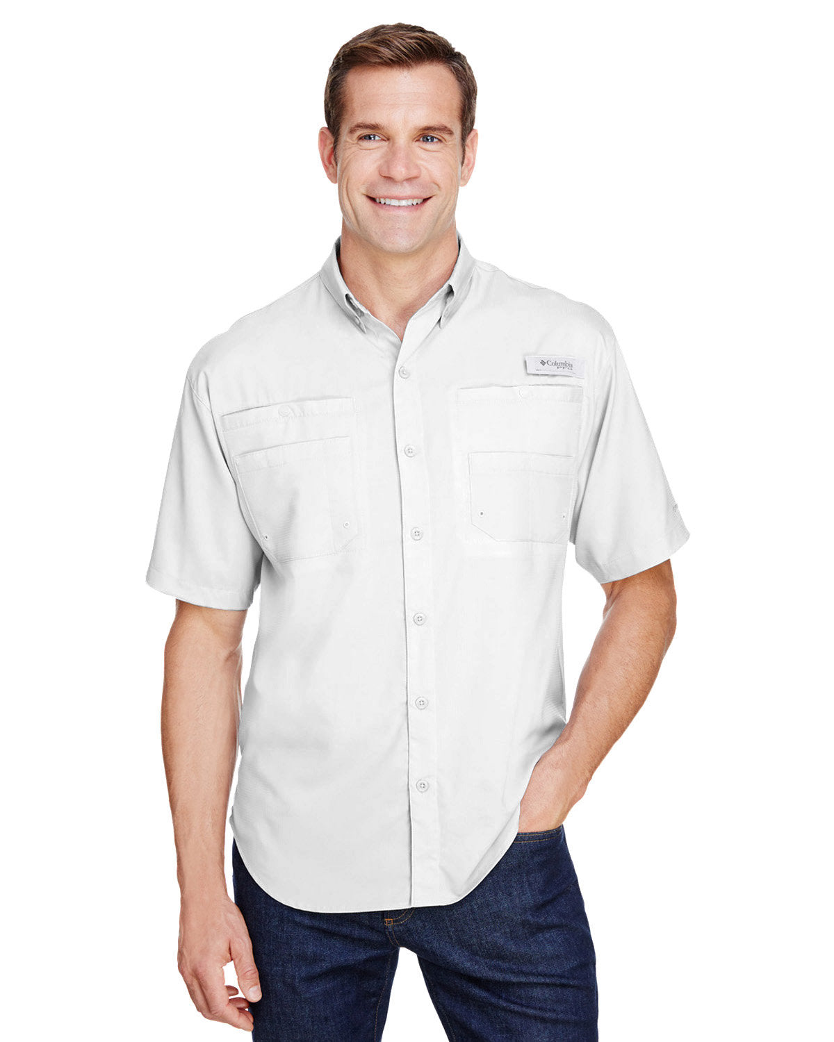 Custom Embroidered 7266 Columbia Men's Tamiami II Short-Sleeve Shirt Fashion Wear Apparel