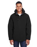 88159 North End Men's Glacier Insulated Three-Layer Fleece Bonded Soft Shell Jacket with Detachable Hood Fashion Wear Apparel