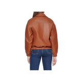 Luna Brown Leather Bomber Jacket Fashion Wear Apparel