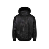 Croc Print Bomber Jacket Fashion Wear Apparel