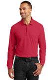 Port Authority Long Sleeve Core Classic Pique Polo. K100LS Fashion Wear Apparel