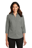 Port Authority L665 Ladies 3/4-Sleeve SuperPro Twill Shirt. Fashion Wear Apparel