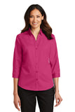 Port Authority L665 Ladies 3/4-Sleeve SuperPro Twill Shirt. Fashion Wear Apparel