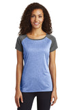 Sport Tek LST362 Ladies Heather On Heather Contender Scoop Neck Tee Fashion Wear Apparel