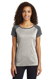 Sport Tek LST362 Ladies Heather On Heather Contender Scoop Neck Tee Fashion Wear Apparel