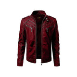 Men's Original Leather Motorcycle Jacket Fashion Wear Apparel