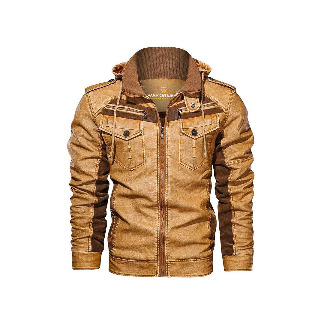 Titan Leather Jacket Fashion Wear Apparel