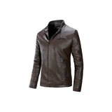 Racer Slim Fit Leather Jacket Fashion Wear Apparel