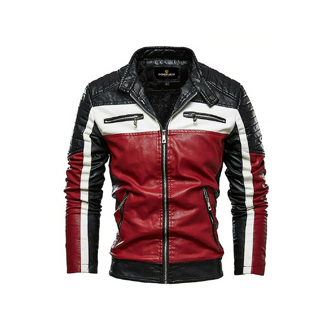 Slim Fit Original Moto Leather Jacket Fashion Wear Apparel