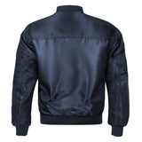 Midnight Blue Valor Bomber Jacket Fashion Wear Apparel