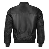 Black Valor Bomber Jacket Fashion Wear Apparel