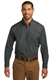 Port Authority Long Sleeve Carefree Poplin Shirt. W100 Fashion Wear Apparel