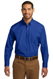 Port Authority Long Sleeve Carefree Poplin Shirt. W100 Fashion Wear Apparel