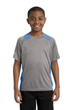 Sport-Tek YST361 Youth Heather Colorblock Contender Tee Fashion Wear Apparel