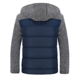 Navy Winter Fleece Jacket Fashion Wear Apparel