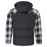 Plaid Puffer Jacket Fashion Wear Apparel